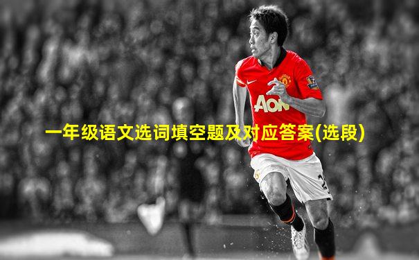 一年级语文选词填空题及对应答案(选段)