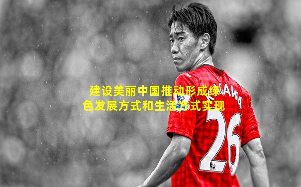 建设美丽中国推动形成绿色发展方式和生活方式实现