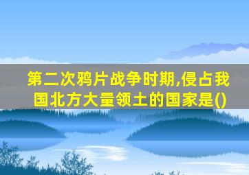 第二次鸦片战争时期,侵占我国北方大量领土的国家是()